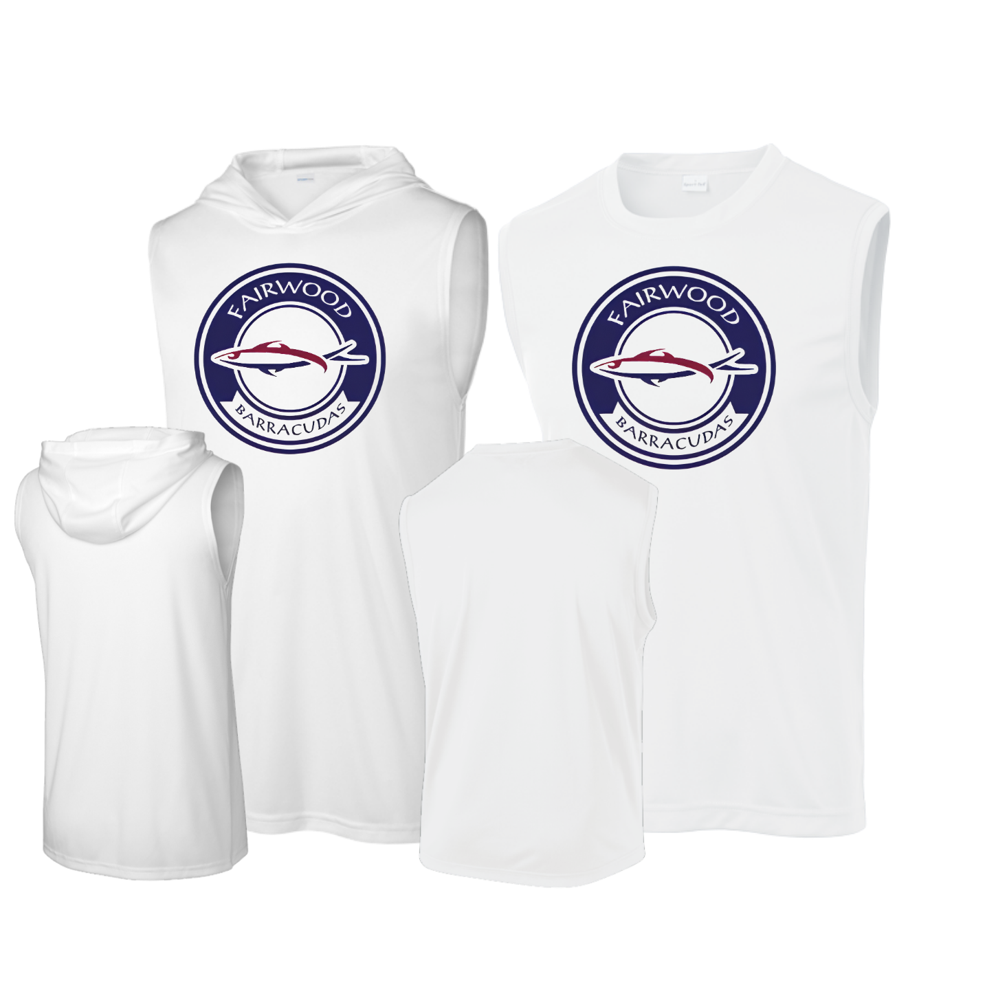 Barracuda Classic Circle Sleeveless or Sleeveless Hoodie