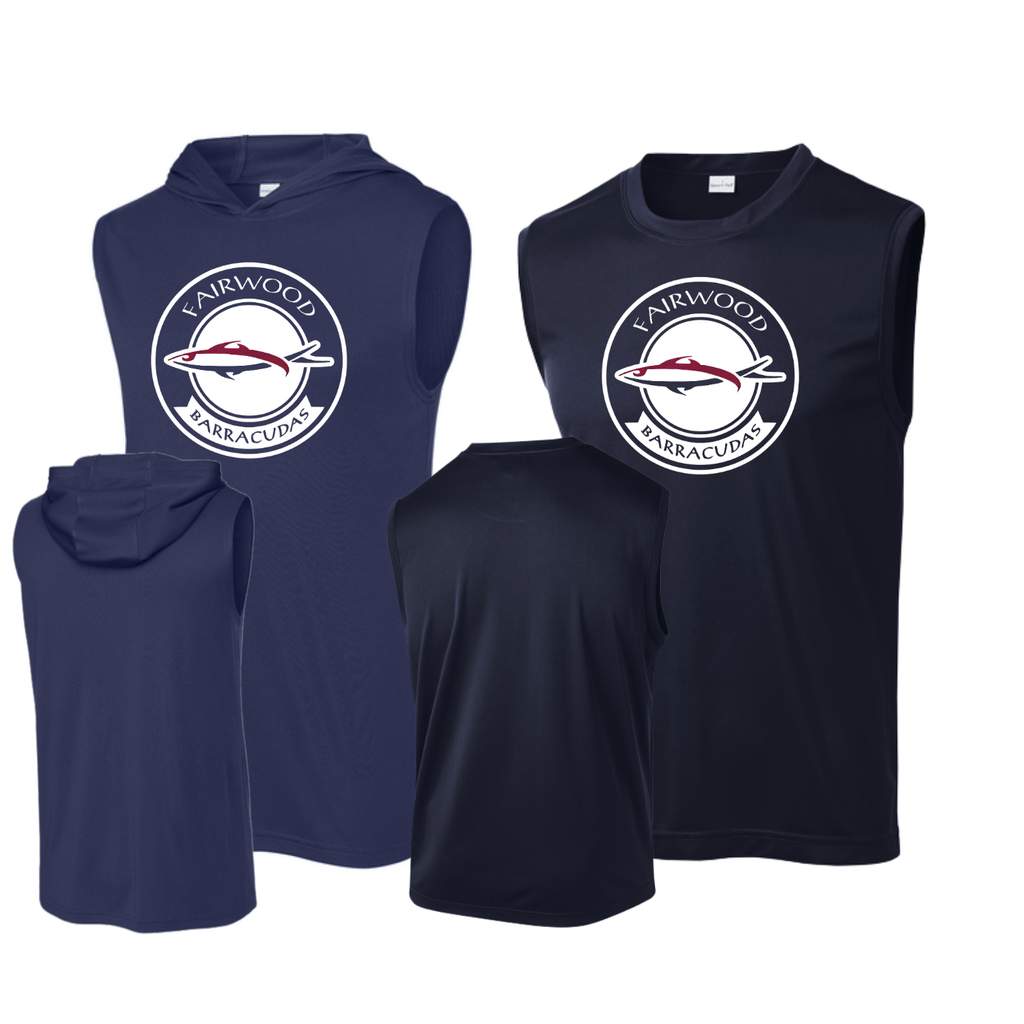 Barracuda Classic Circle Sleeveless or Sleeveless Hoodie