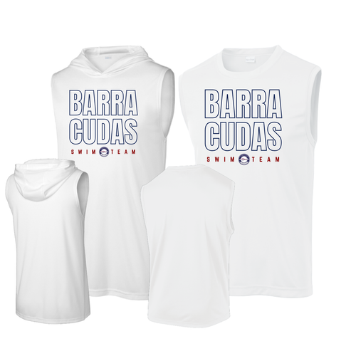 Barracuda Outline Sleeveless or Sleeveless Hoodie