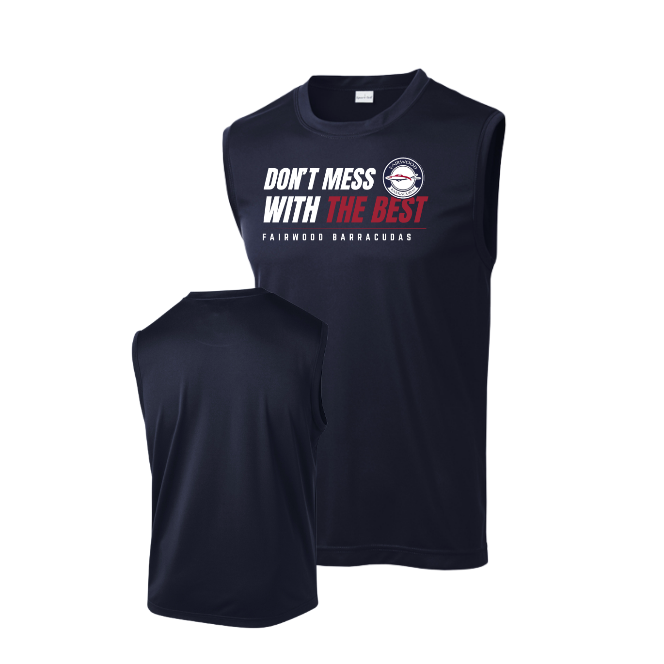 Barracudas YOUTH - Don't Mess Sleeveless or Sleeveless Hoodie