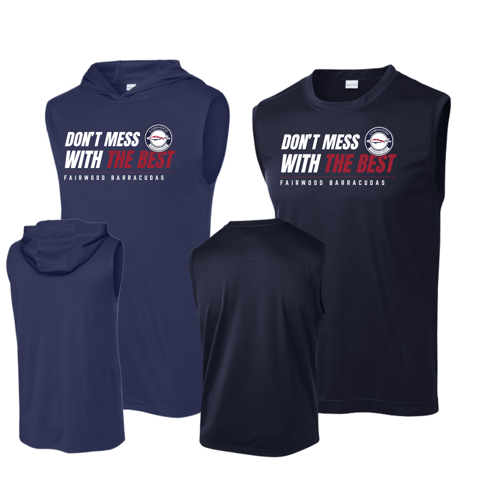 Barracudas YOUTH - Don't Mess Sleeveless or Sleeveless Hoodie
