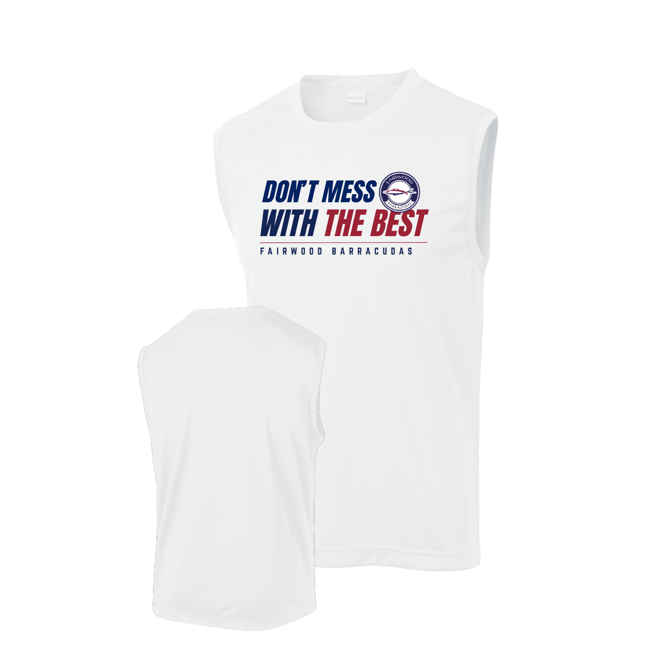 Barracudas YOUTH - Don't Mess Sleeveless or Sleeveless Hoodie