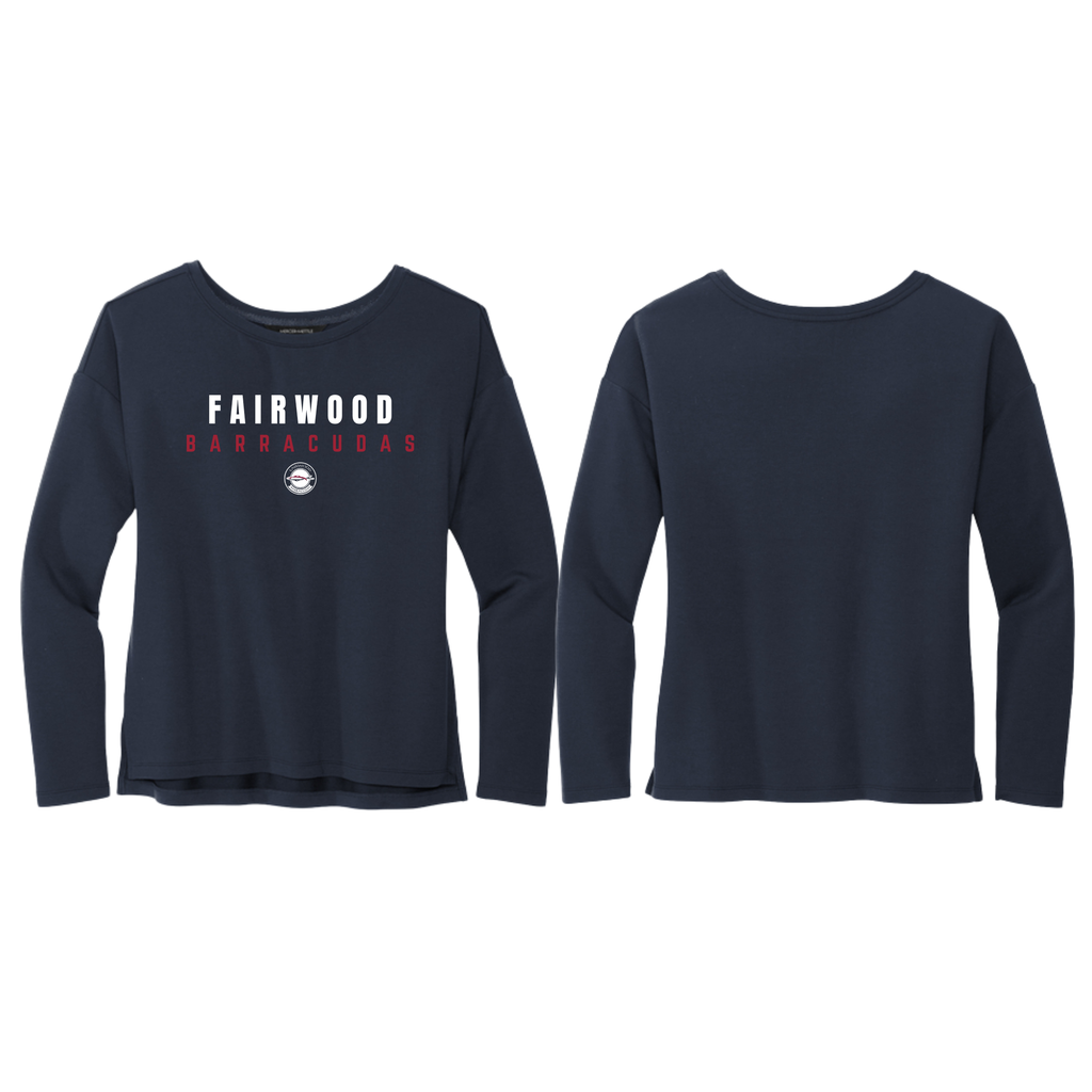Barracudas Womens Stretch Drop-Shoulder Pullover