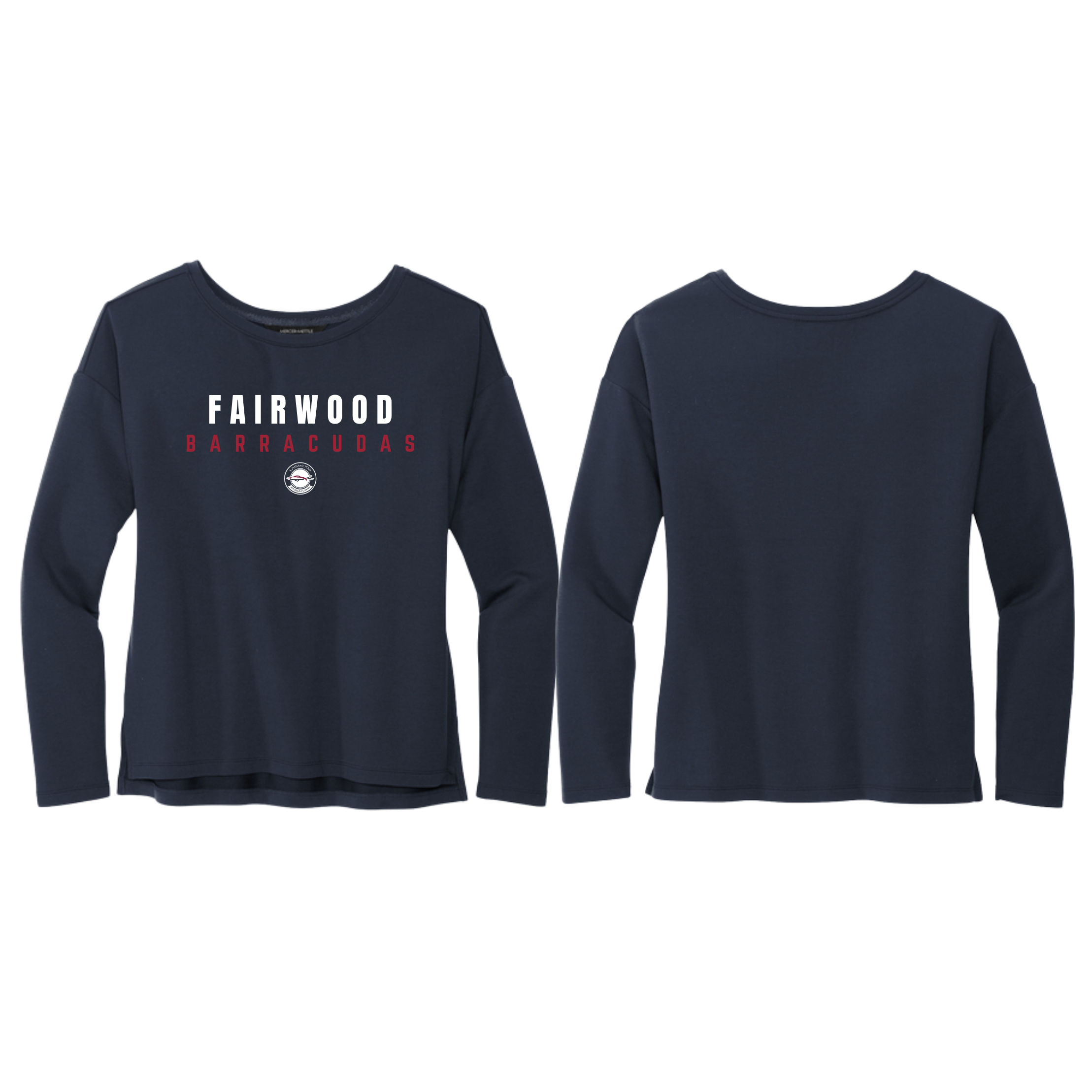 Barracudas Womens Stretch Drop-Shoulder Pullover