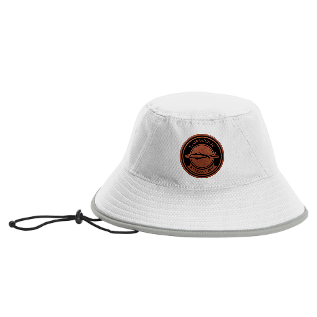 Barracudas New Era Bucket Hat - Leather Logo