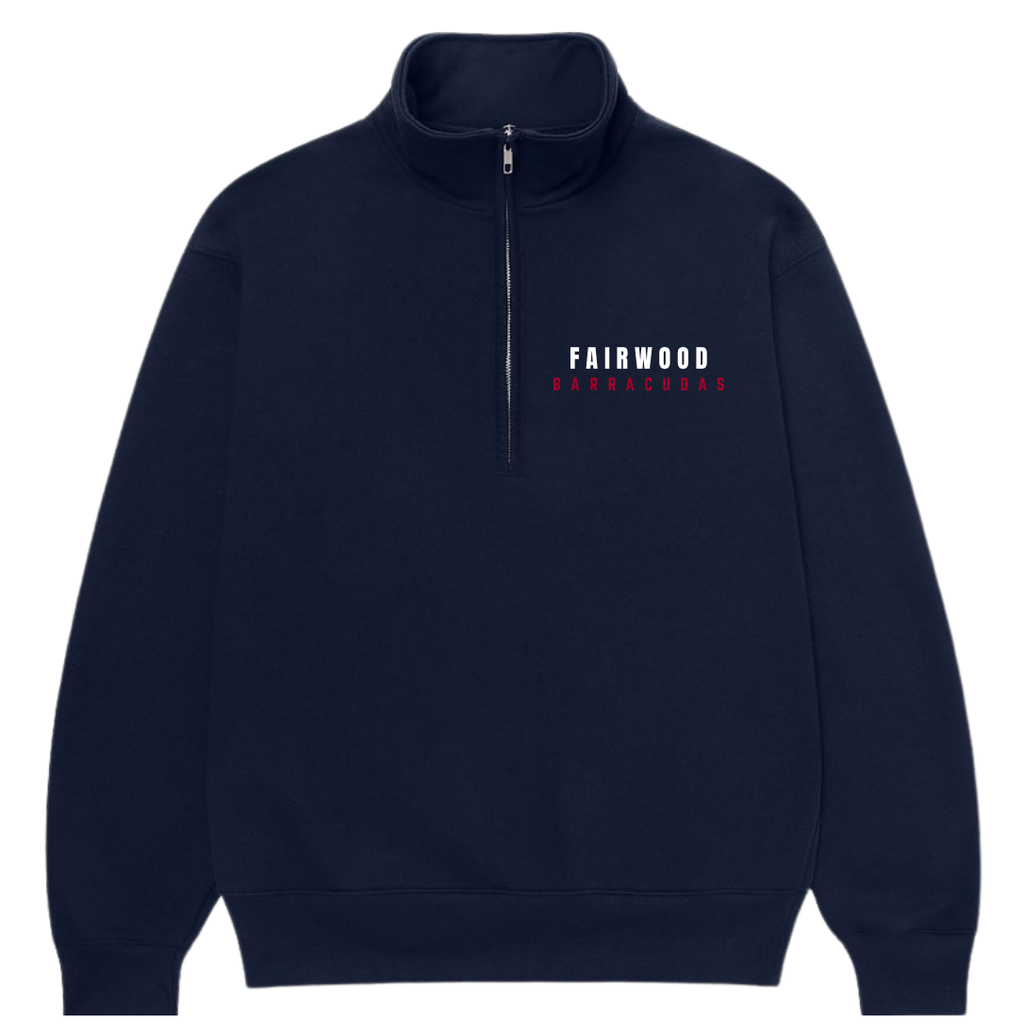 Barracudas Premium Embroidered Fairwood Wordmark Half-Zip