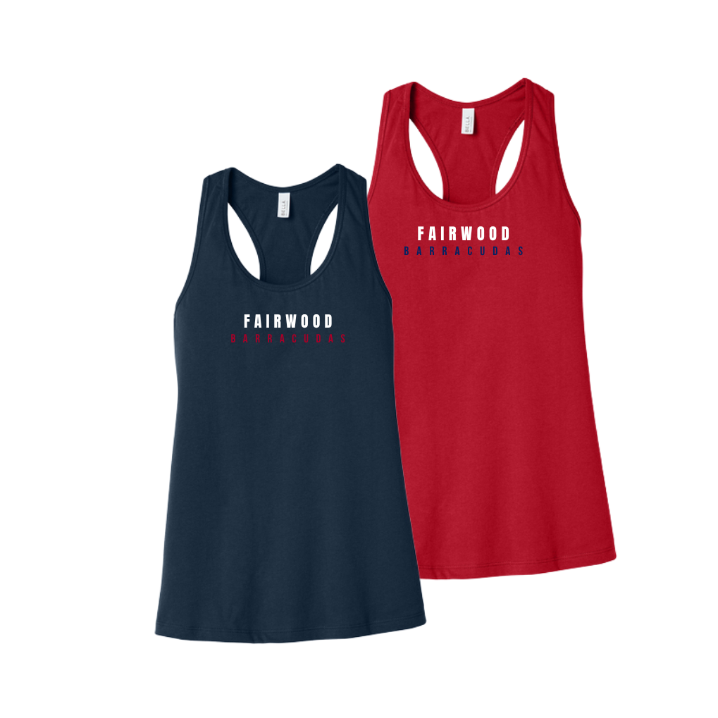 Barracudas Womens Jersey  Racerback Tank