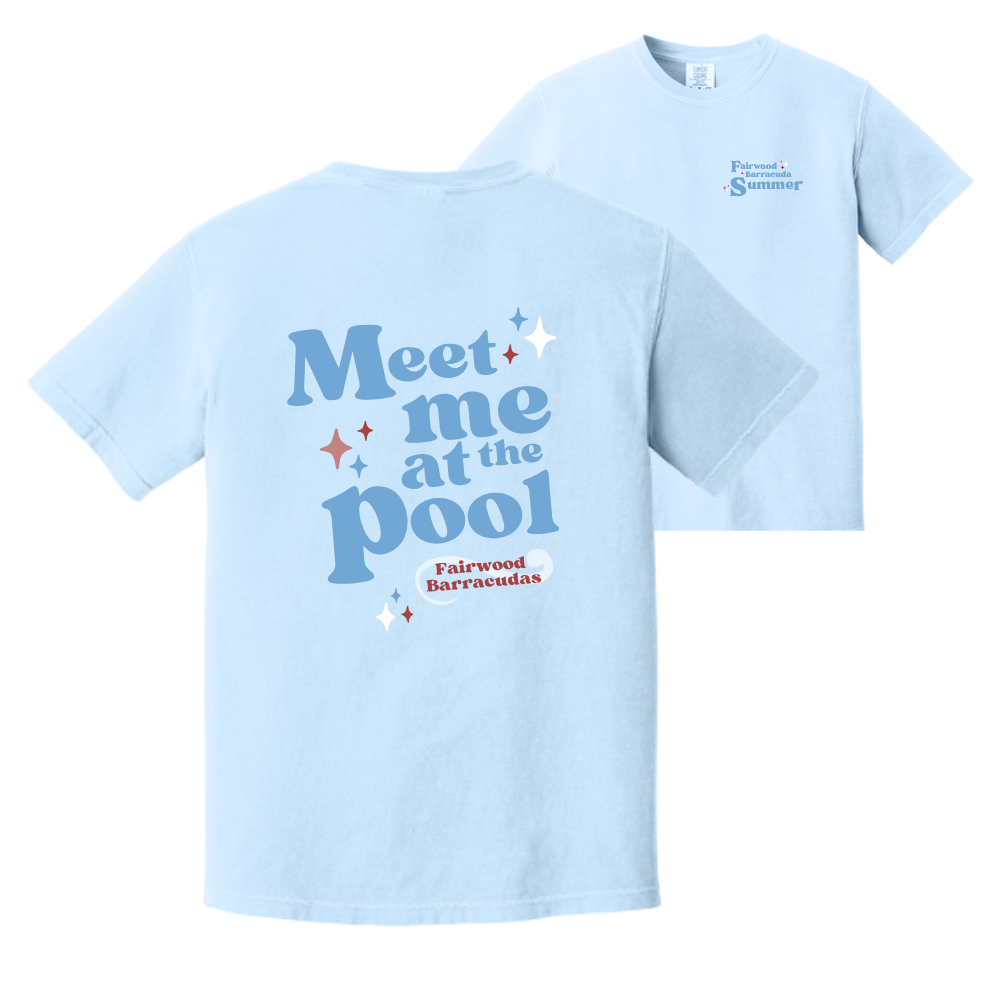 Barracudas YOUTH - Comfort Colors Meet Me at The Pool T-Shirt
