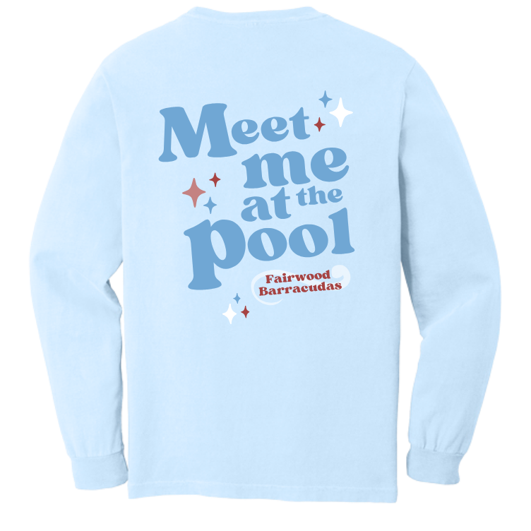 Barracudas Comfort Colors Meet Me at The Pool T-Shirt