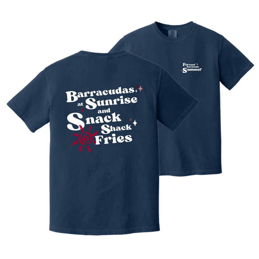 Barracudas YOUTH - Comfort Colors Sunrise and Fries T-Shirt
