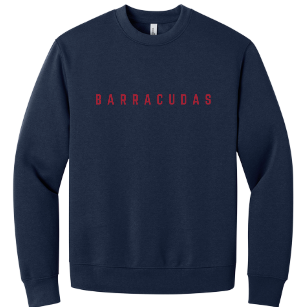 Barracudas Premium Embroidered Wordmark Crewneck
