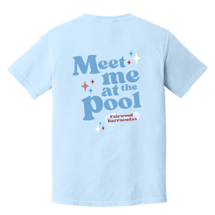 Barracudas Comfort Colors Meet Me at The Pool T-Shirt